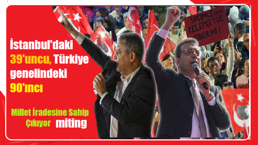 Ataşehir'de "Millet İradesine Sahip Çıkıyor" mitingi